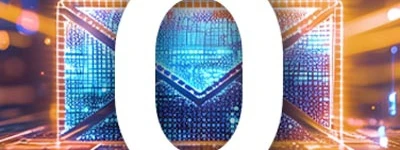 Email marketing services graphic with digital envelope imagery