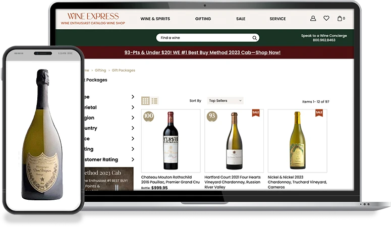 WineExpress platform migration case study showing ecommerce traffic and revenue growth