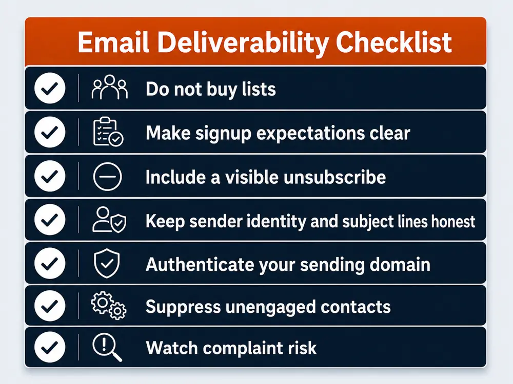 Email marketing deliverability and compliance checklist for beginners